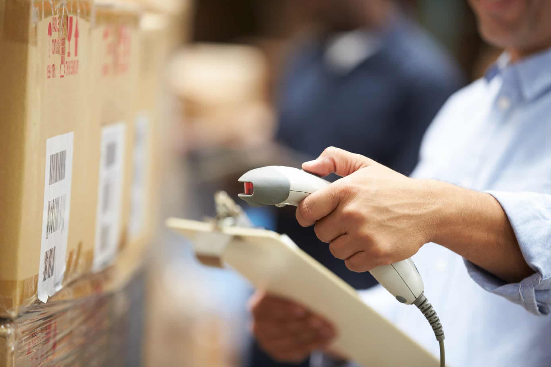 A robotic picker in an NLS warehouse ensuring order are picked and packed ontime and properly.